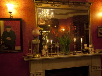 Bar - Mantelpiece at the bar fire place